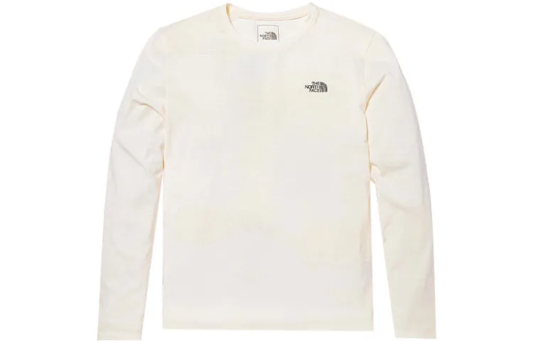THE NORTH FACE T-Shirts Women's Ecru Crew Neck Moderate Straight Fit