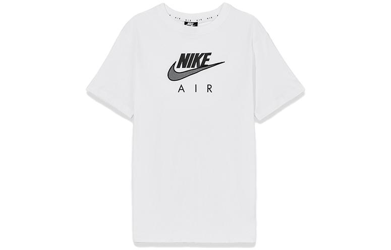 Женская футболка Nike (черно-белая)
