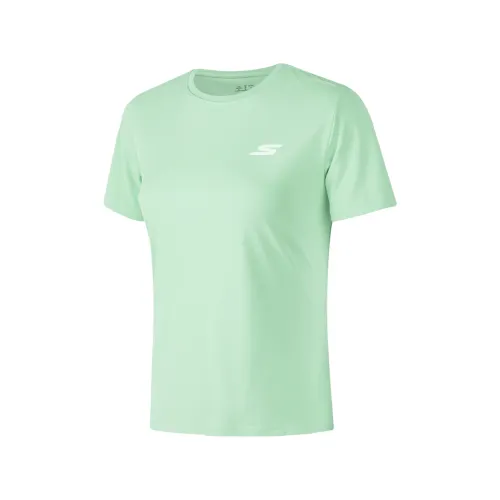 Skechers Comfortable Technology Collection Quick Dry T Shirts Women's Lichen Green