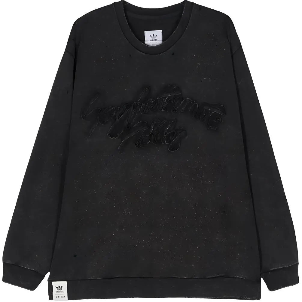 Adidas Originals lettering-appliqué sweatshirt