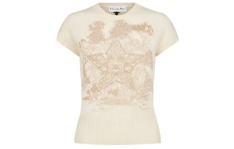 DIOR SS22 Fitted Knitwear Women's Ecru