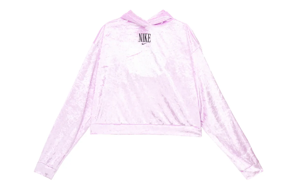 Nike Sweatshirts Women's Pink Hooded (Non-detachable) Moderate