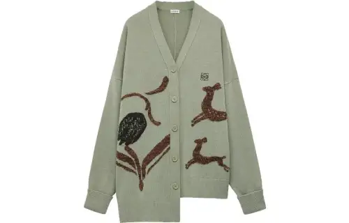 LOEWE SS23 Knitwear Women's Light Green