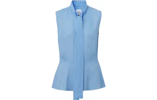 Burberry Logo-jacquard Pussy-bow Blouse