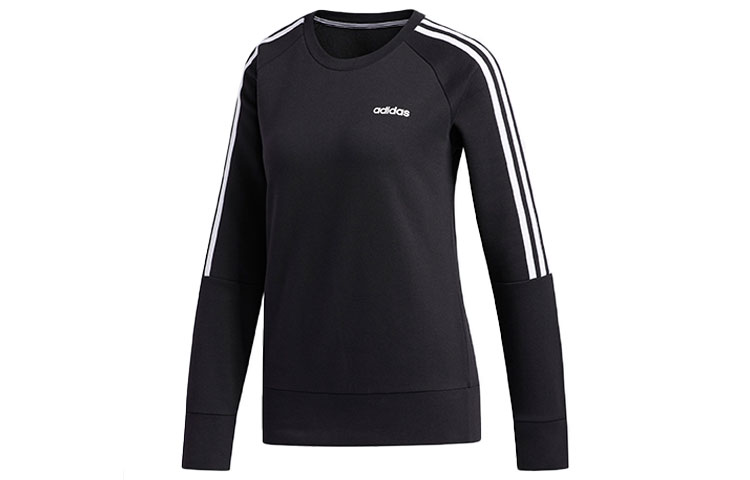 Женское худи adidas W 3s Co Crew (черное) — фото 1