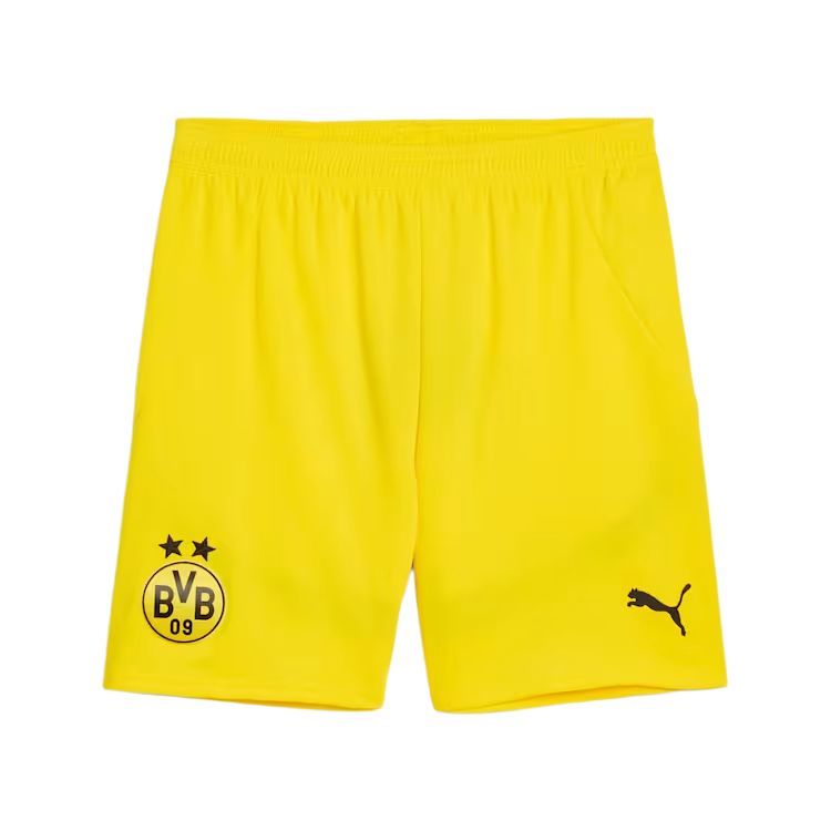 PUMA Borussia Dortmund SS24 Soccer Bottom Men's Yellow Black