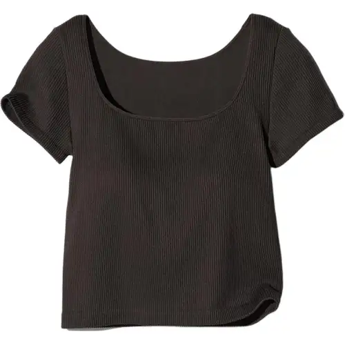 UNIQLO T Shirt Women's Brown Black