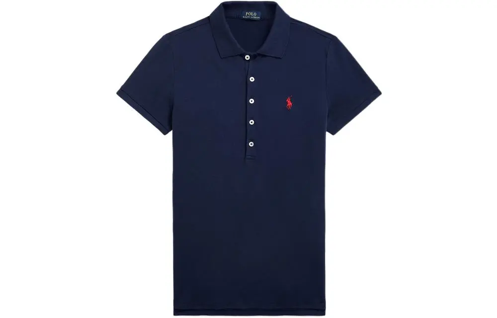 Polo Ralph Lauren SS22 Polo Shirt Slim Fit Women's Marine Blue