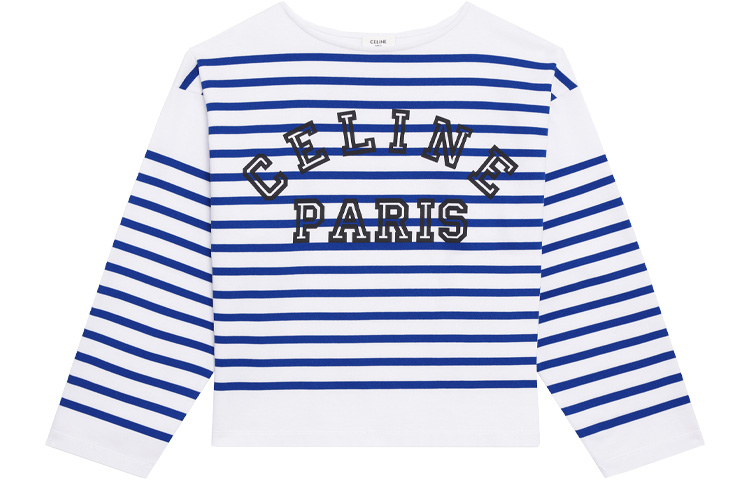 CELINE SS21 Loose Fit Knitwear Women's Blue White