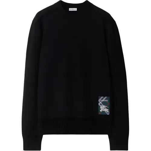 Burberry Sweaters Women's Black Crew Neck Moderate Other