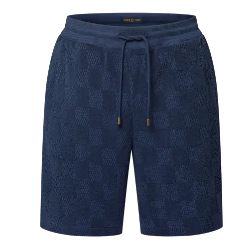 LOUIS VUITTON Damier French Terry Cotton-Blend Shorts
