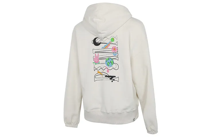 PUMA Sweatshirts Women's Ecru Hooded Moderate Regular