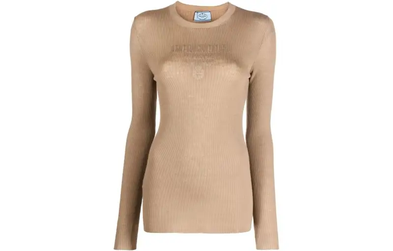 PRADA FW22 Sweater Women's Brown
