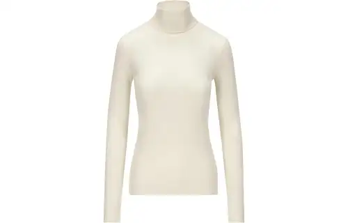Loro Piana Sweaters Women's White Turtleneck Moderate Other