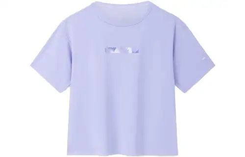ANTA Variety Training Collection T Shirts Women's Waterlight Purple Crew Neck Moderate Straight Fit