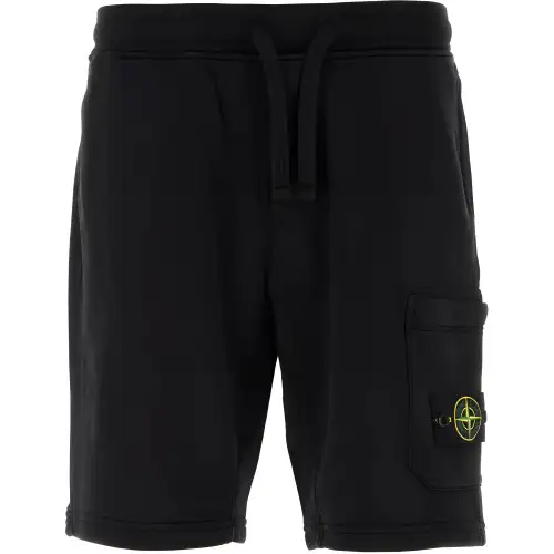 STONE ISLAND Casual Shorts Men's Black
