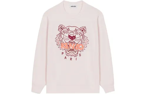 KENZO Sweatshirts Women's Pink Crew Neck Moderate Heavyweight
