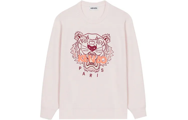 KENZO Sweatshirts Women's Pink Crew Neck Moderate Heavyweight