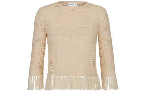 DIOR Slim Fit Knitwear Women's Ecru