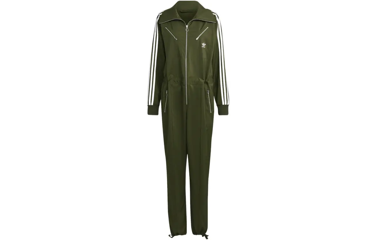 Adidas Originals Bodysuits Women's Dark Olive Green Lapel