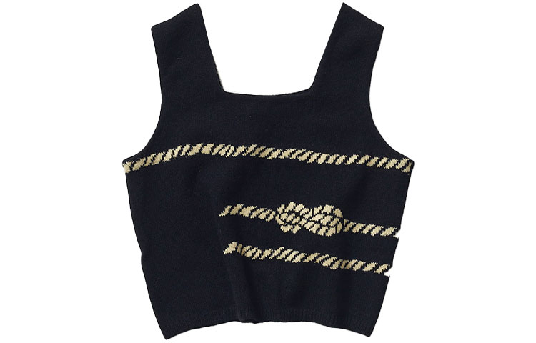 PRADA Camisoles Women's Black Crew Neck Moderate Other