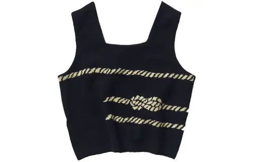 PRADA Camisoles Women's Black Crew Neck Moderate Other