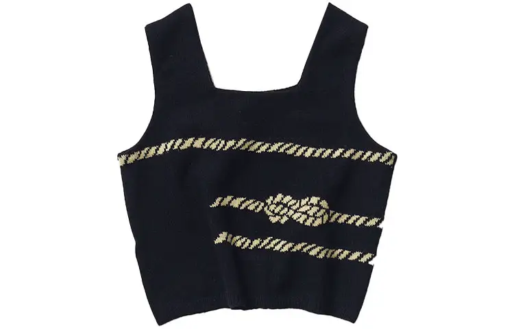 PRADA Camisoles Women's Black Crew Neck Moderate Other