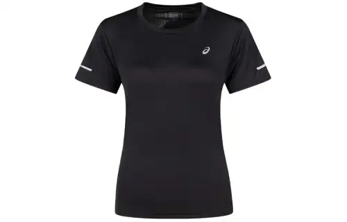 ASICS T Shirts Women's Black Crew Neck Moderate Other