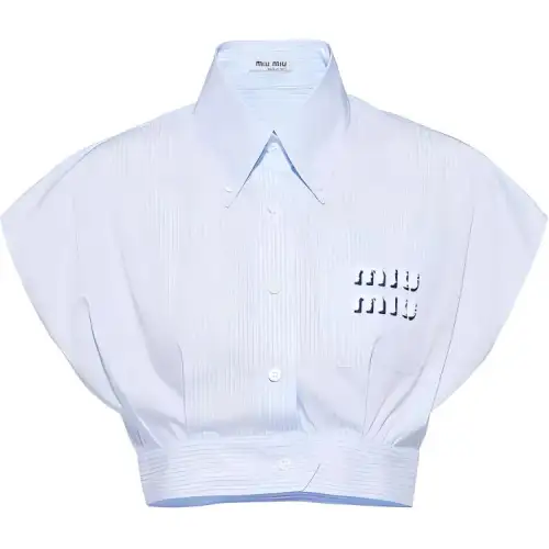 MIU MIU SS22 Shirt Women's Blue
