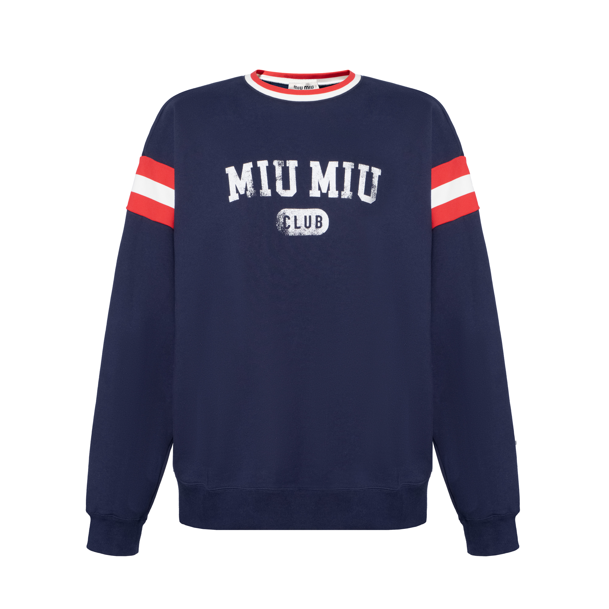 Женский свитшот MIU MIU Logo (темно-синий)