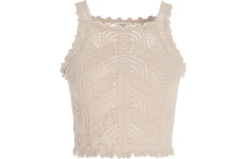 SAINT LAURENT Knitted Crop Top