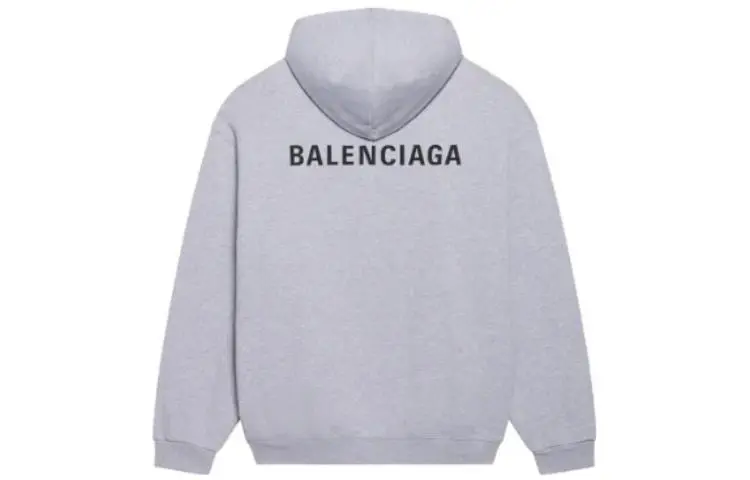 Balenciaga Sweatshirts Women's Gray Hooded (Non-detachable) Moderate Other