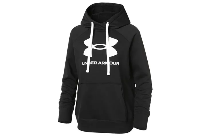 Under Armour Sweatshirts Women's Black Hooded Moderate Regular