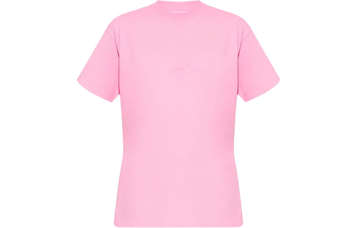Balenciaga T Shirt Women's Pink Loose Fit