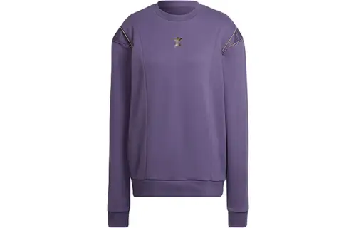 Adidas Originals Sweatshirts Women's Purple Crew Neck Moderate Regular