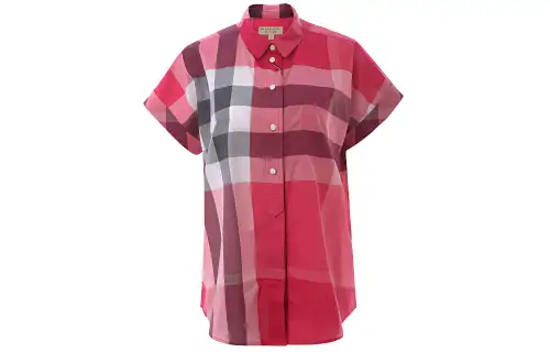 Burberry Shirts Women's Pink Pointed Collar Moderate Other