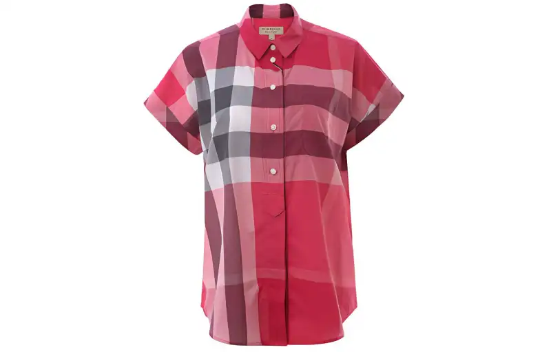 Burberry Shirts Women's Pink Pointed Collar Moderate Other