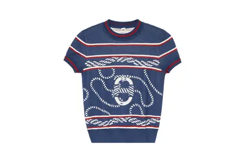 HERMES SS23 Regular T Shirt Women's Kingsbury Blue