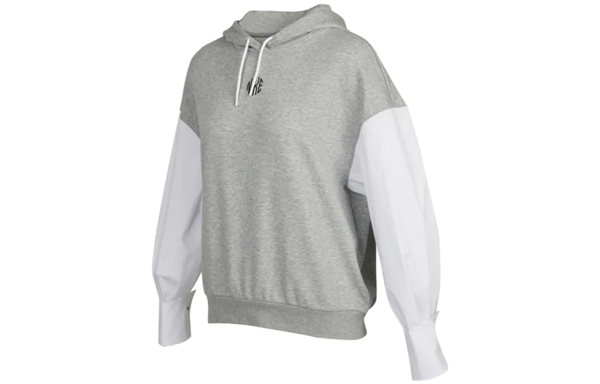 Nike Sweatshirts Women's Gray Hooded Moderate Regular