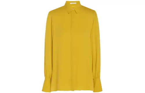 THE ROW Shirts Women's Yellow Square Collar Moderate Shirt