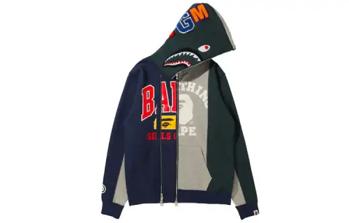 A BATHING APE Head Series Sweatshirts Women's Hooded Moderate Cardigan