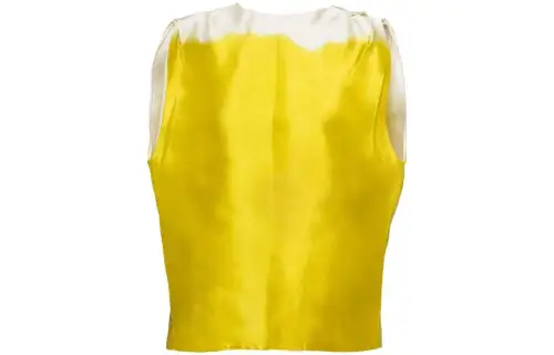 【Previous Season】two-tone silk satin blouse