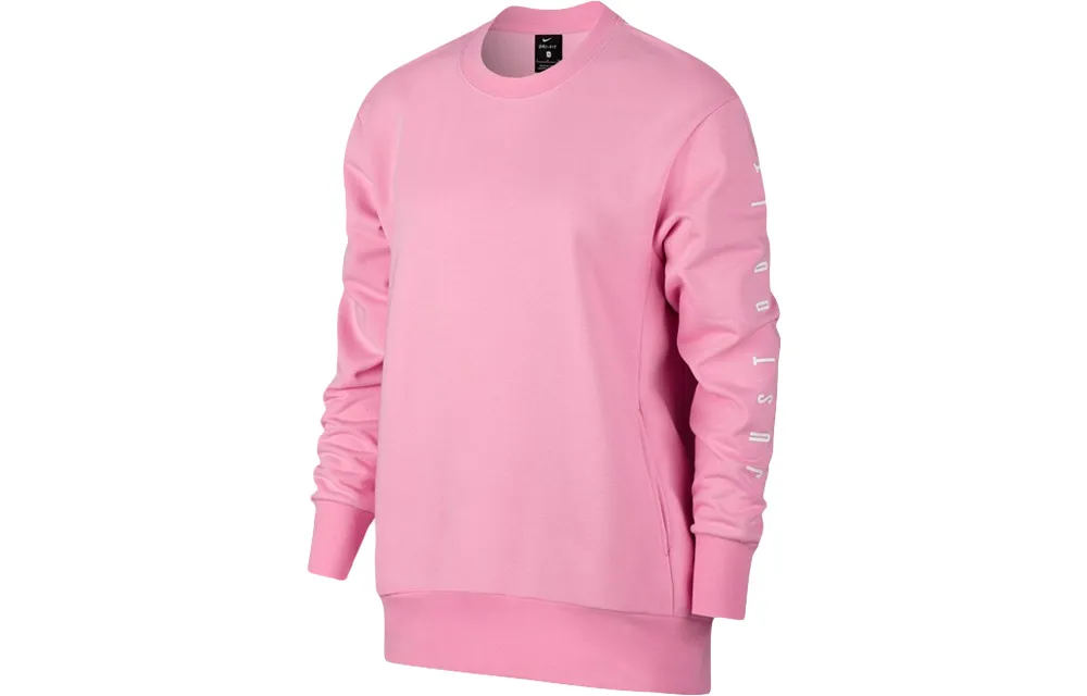 Nike Sweatshirts Women's Pink Crew Neck Moderate Regular