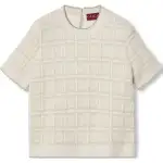 GUCCI Wool And Lamé Check Jacquard Top