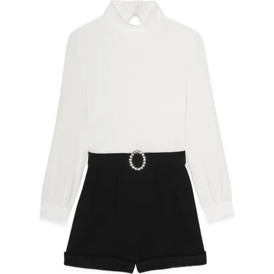 SAINT LAURENT High Waist Backless Playsuit