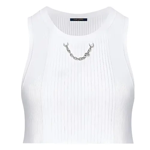 LOUIS VUITTON New Quarterly Products Of LV Camisoles Women's White Moderate Racerback