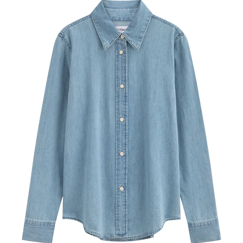 CALVIN KLEIN Shirt Women's Denim Light Blue
