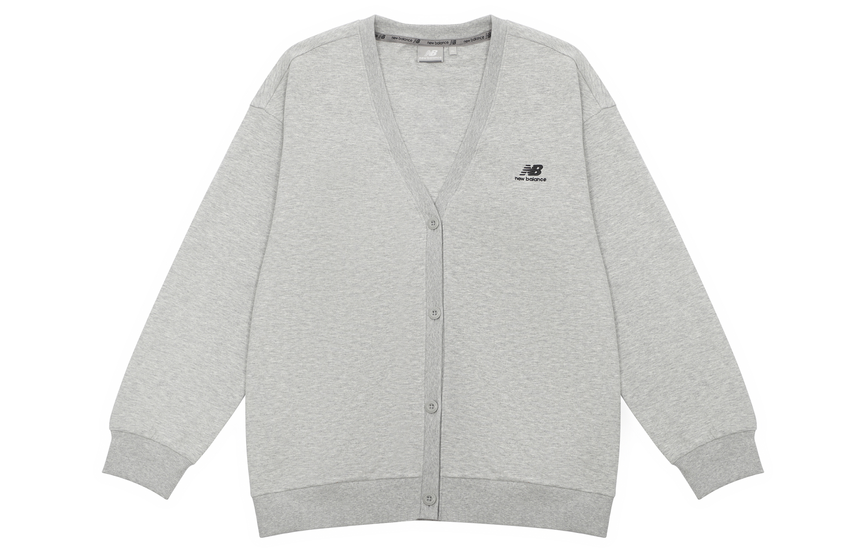 Женская кофта New Balance Knit Cardigan (серая)