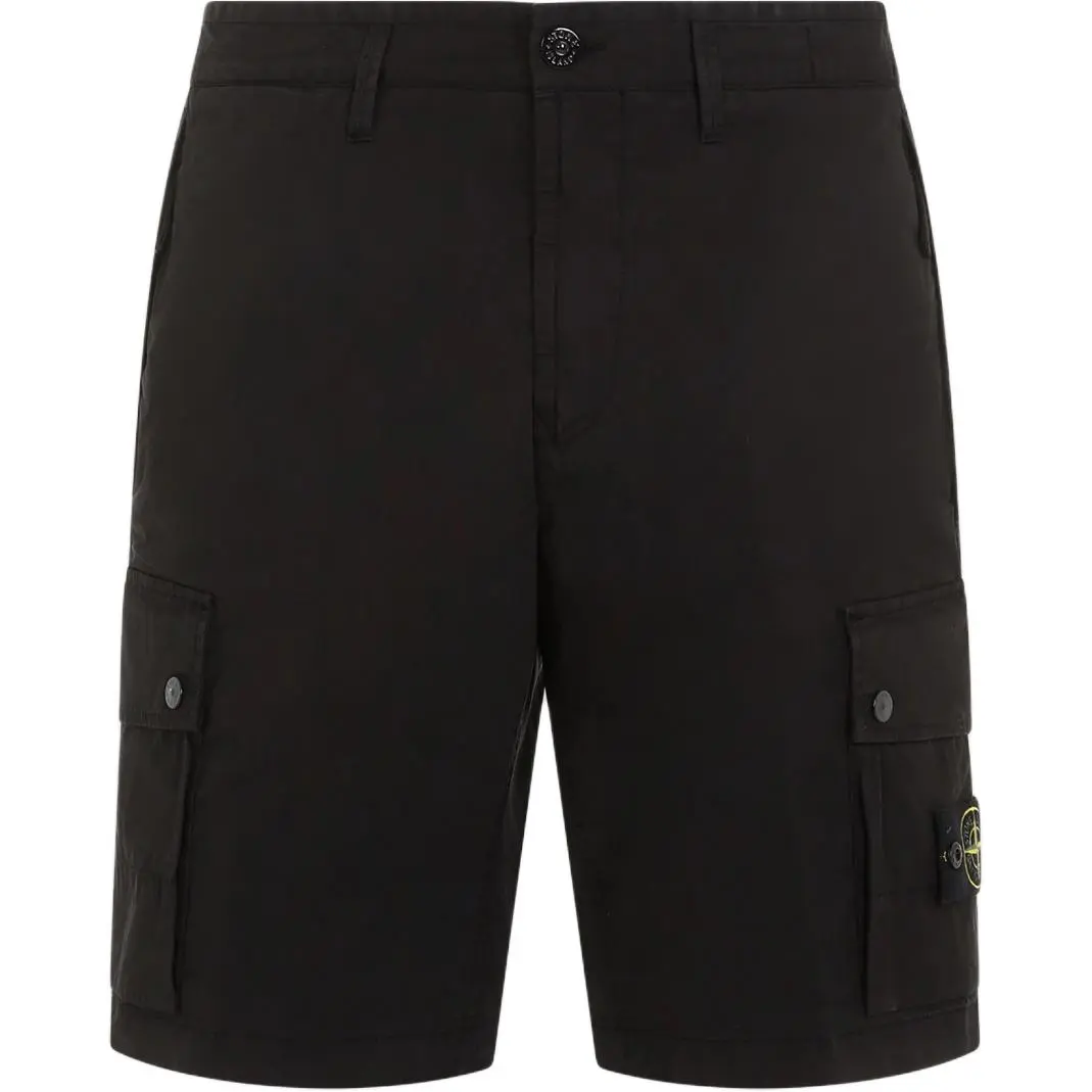 STONE ISLAND Casual Shorts Men's Black