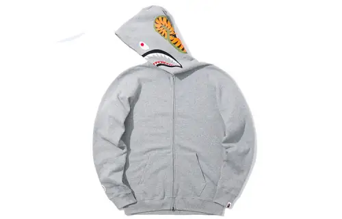 A BATHING APE Shark Series Sweatshirts Women's Hooded Moderate Cardigan